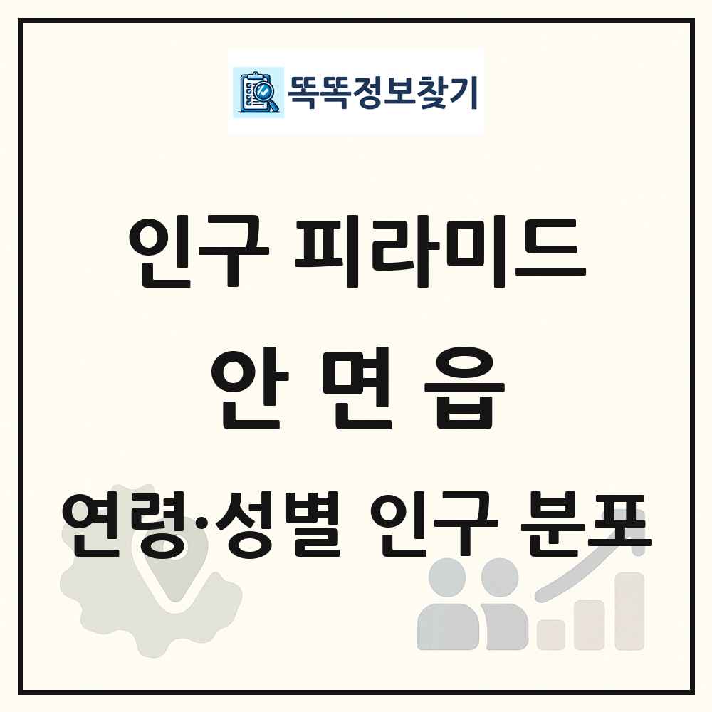 안면읍 성·연령별 인구 피라미드