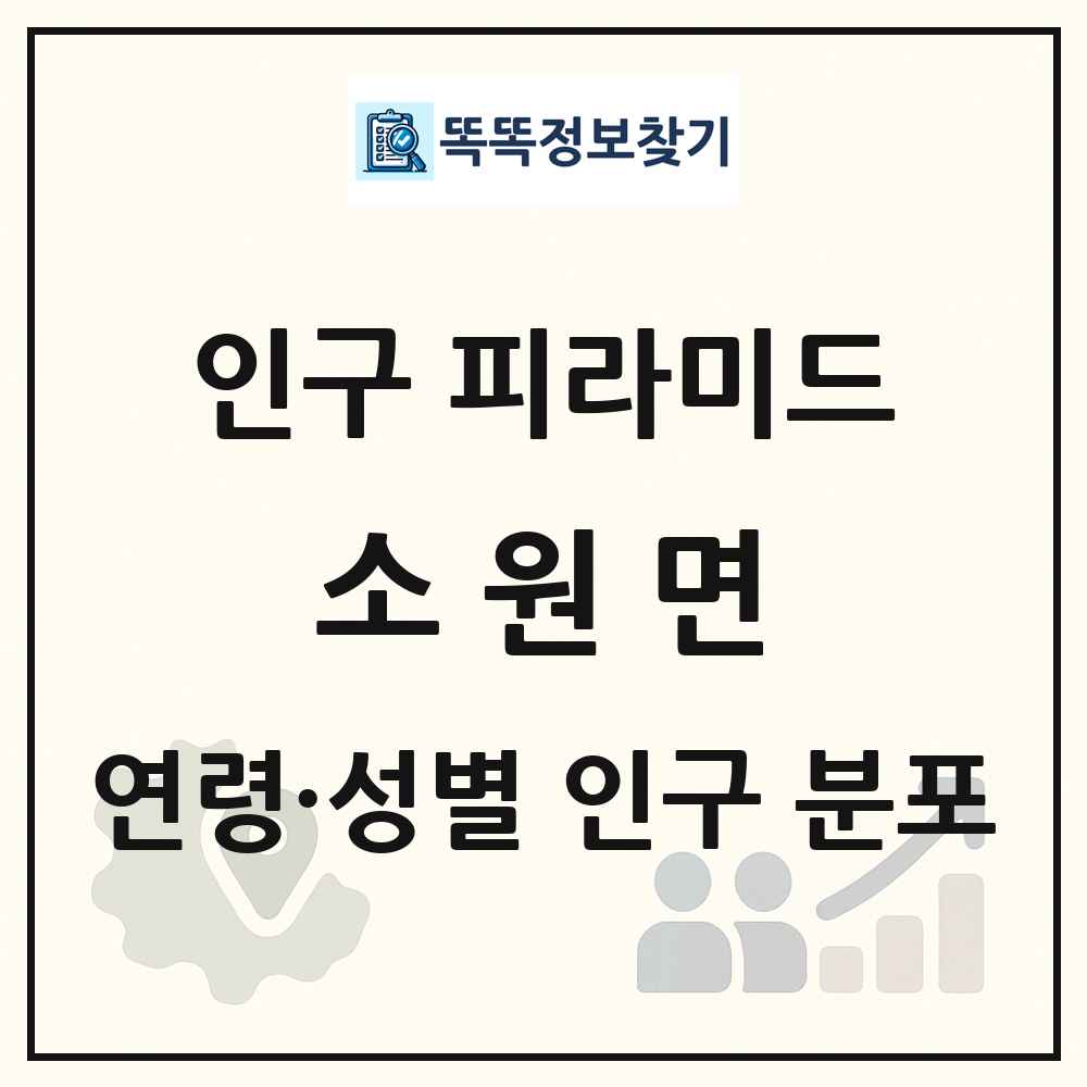 소원면 성·연령별 인구 피라미드