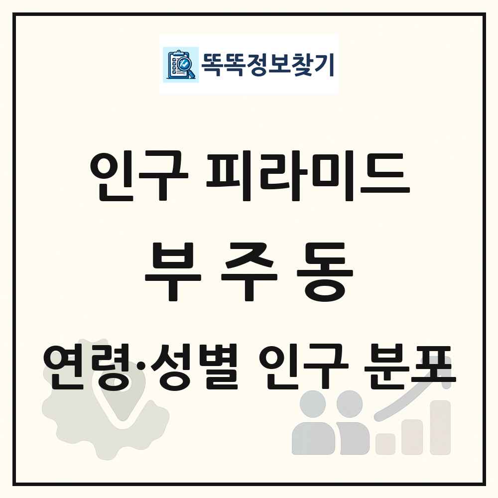 부주동 성·연령별 인구 피라미드
