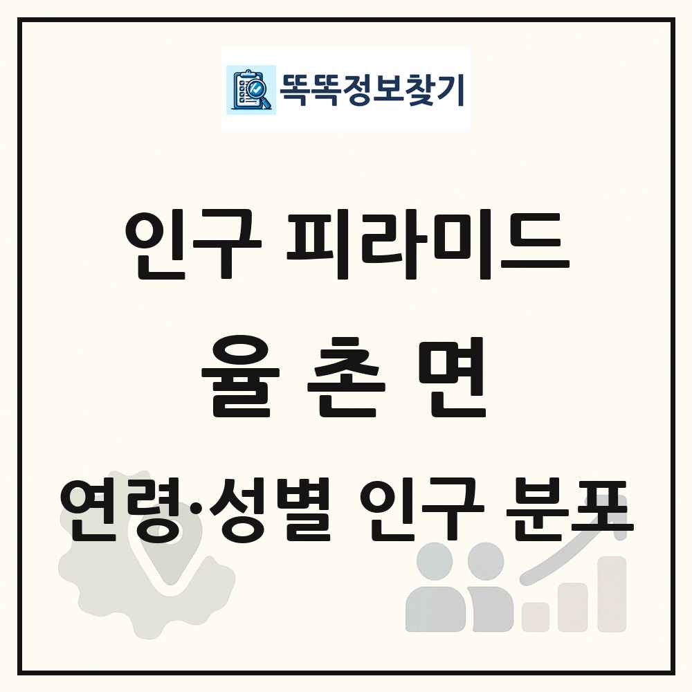 율촌면 성·연령별 인구 피라미드