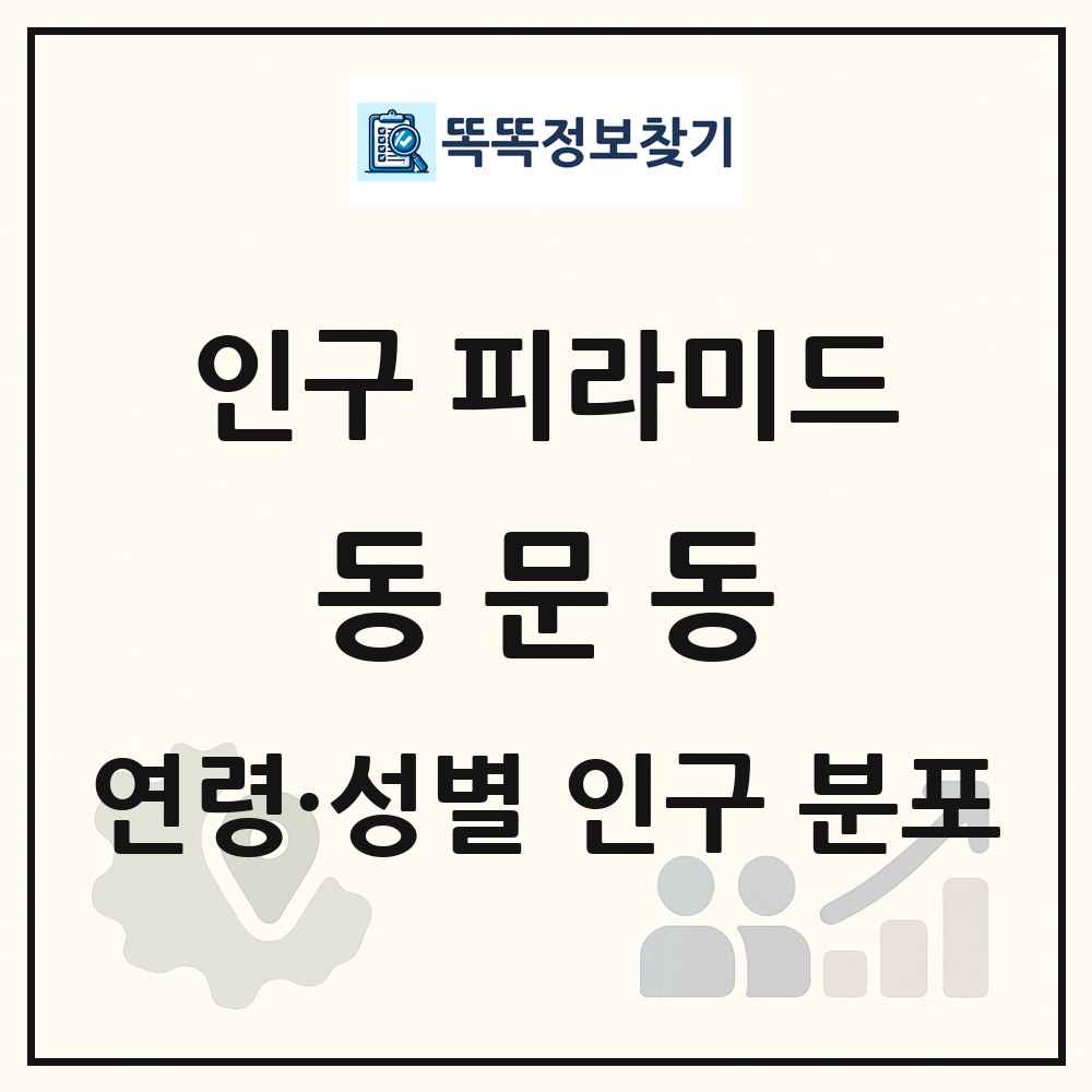 동문동 성·연령별 인구 피라미드