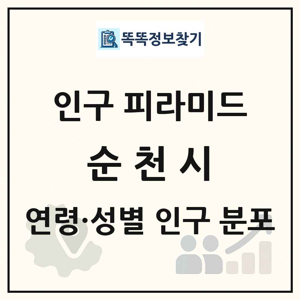 순천시 성·연령별 인구 피라미드