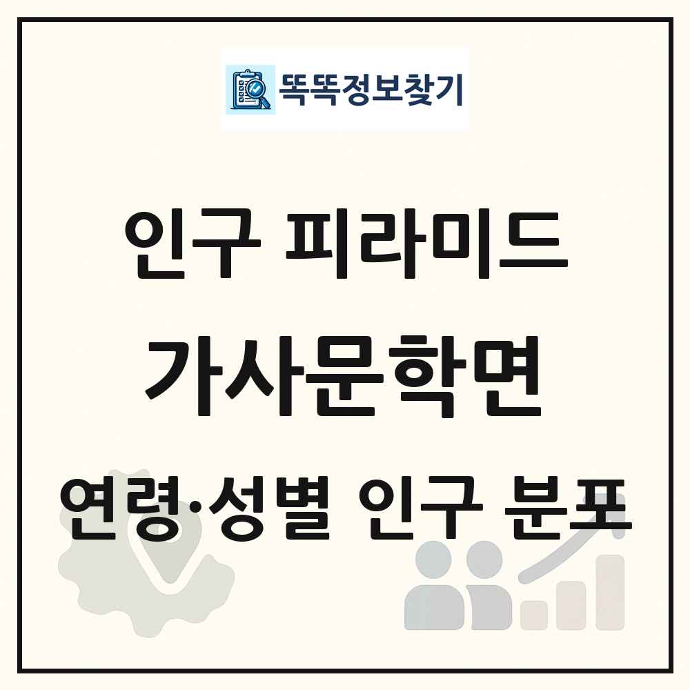 가사문학면 성·연령별 인구 피라미드