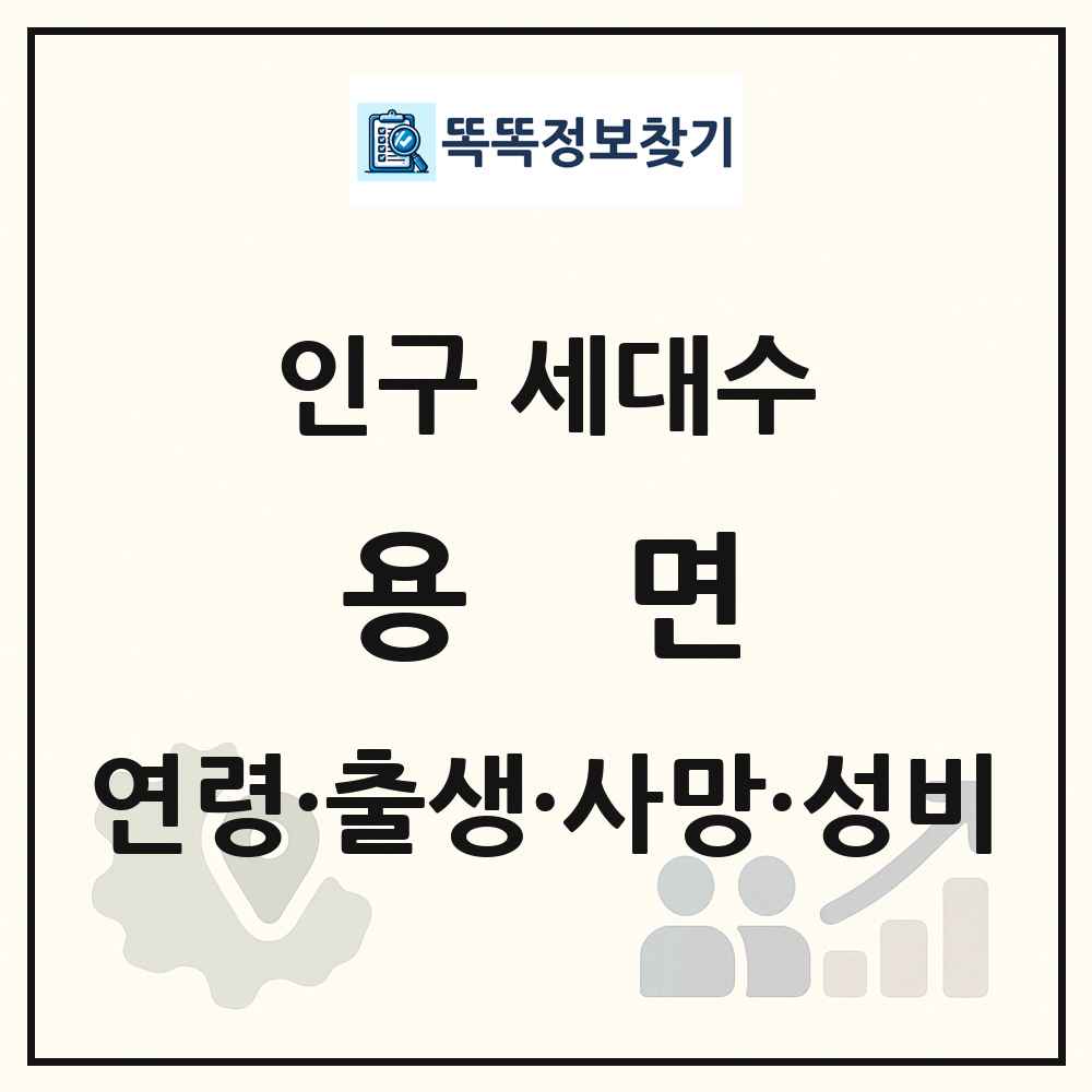 용면 인구 통계