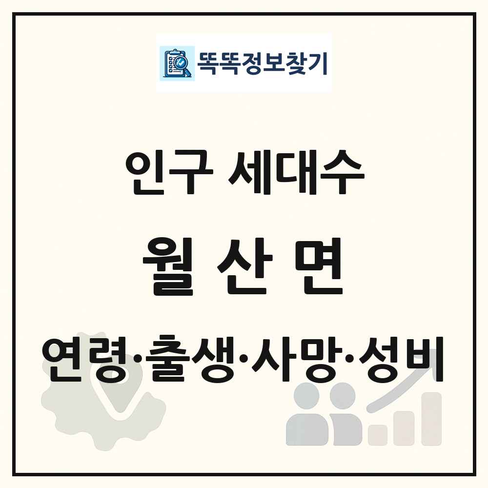월산면 인구 통계