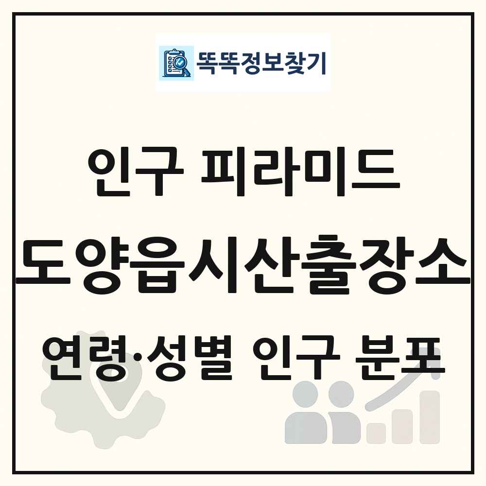 도양읍시산출장소 성·연령별 인구 피라미드
