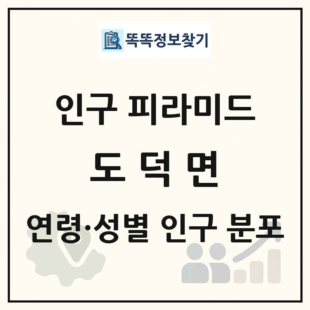 도덕면 성·연령별 인구 피라미드