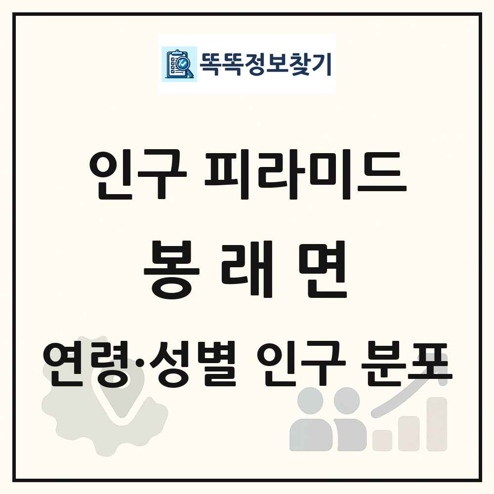 봉래면 성·연령별 인구 피라미드