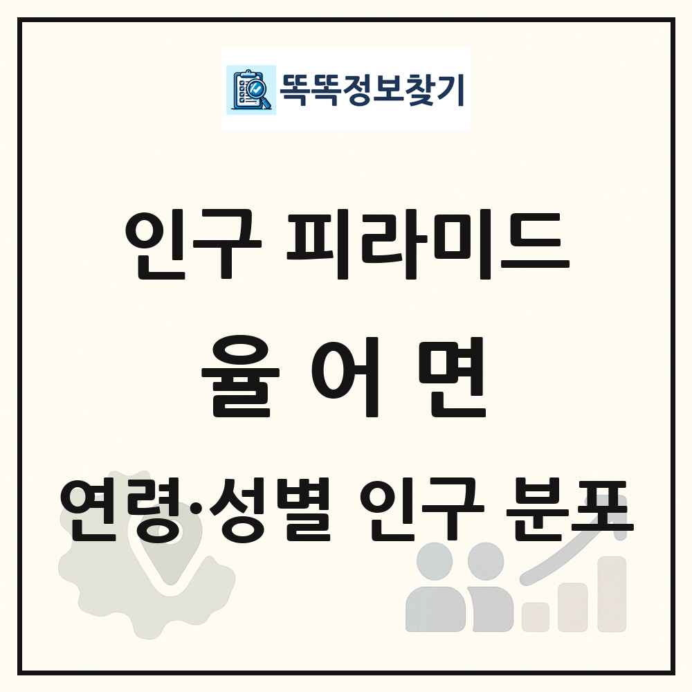 율어면 성·연령별 인구 피라미드