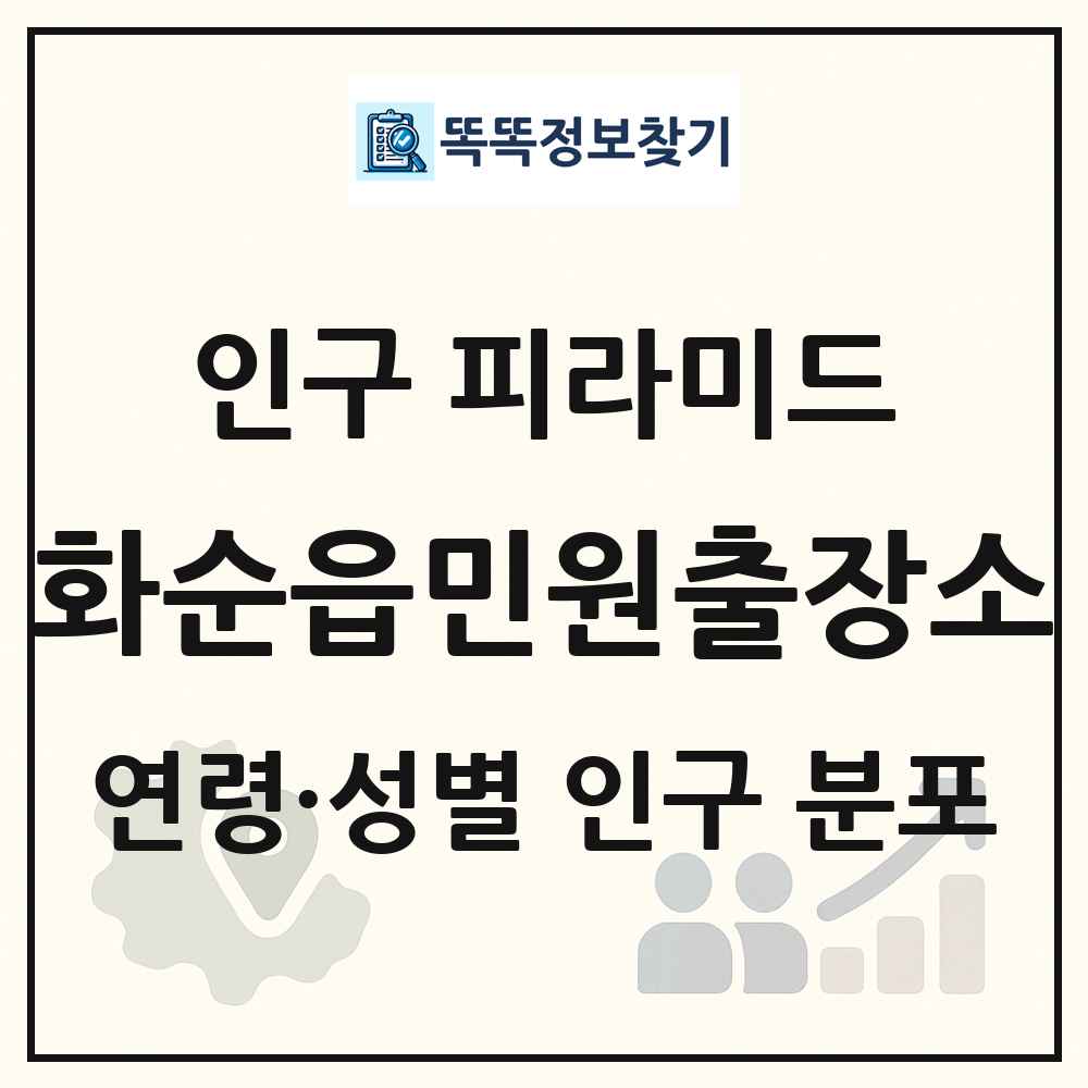 화순읍민원출장소 성·연령별 인구 피라미드