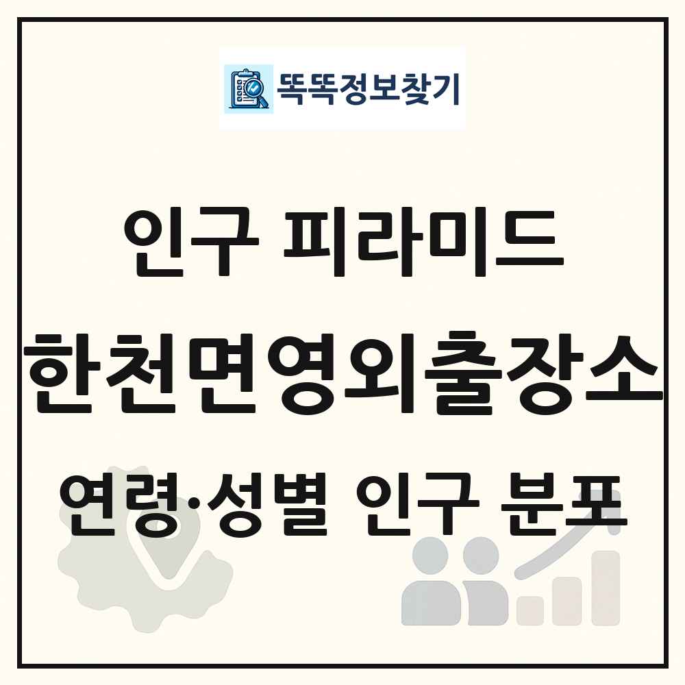 한천면영외출장소 성·연령별 인구 피라미드