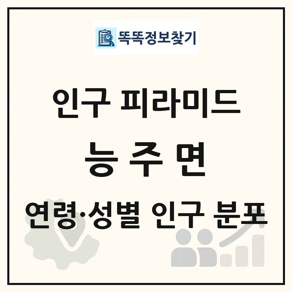 능주면 성·연령별 인구 피라미드