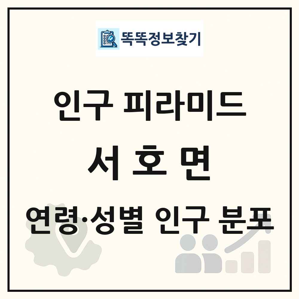 서호면 성·연령별 인구 피라미드