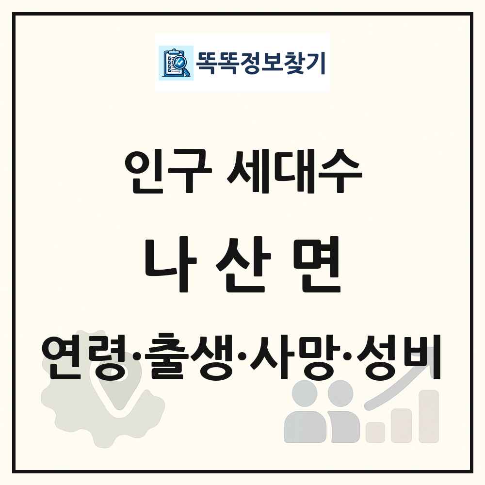 나산면 인구 통계