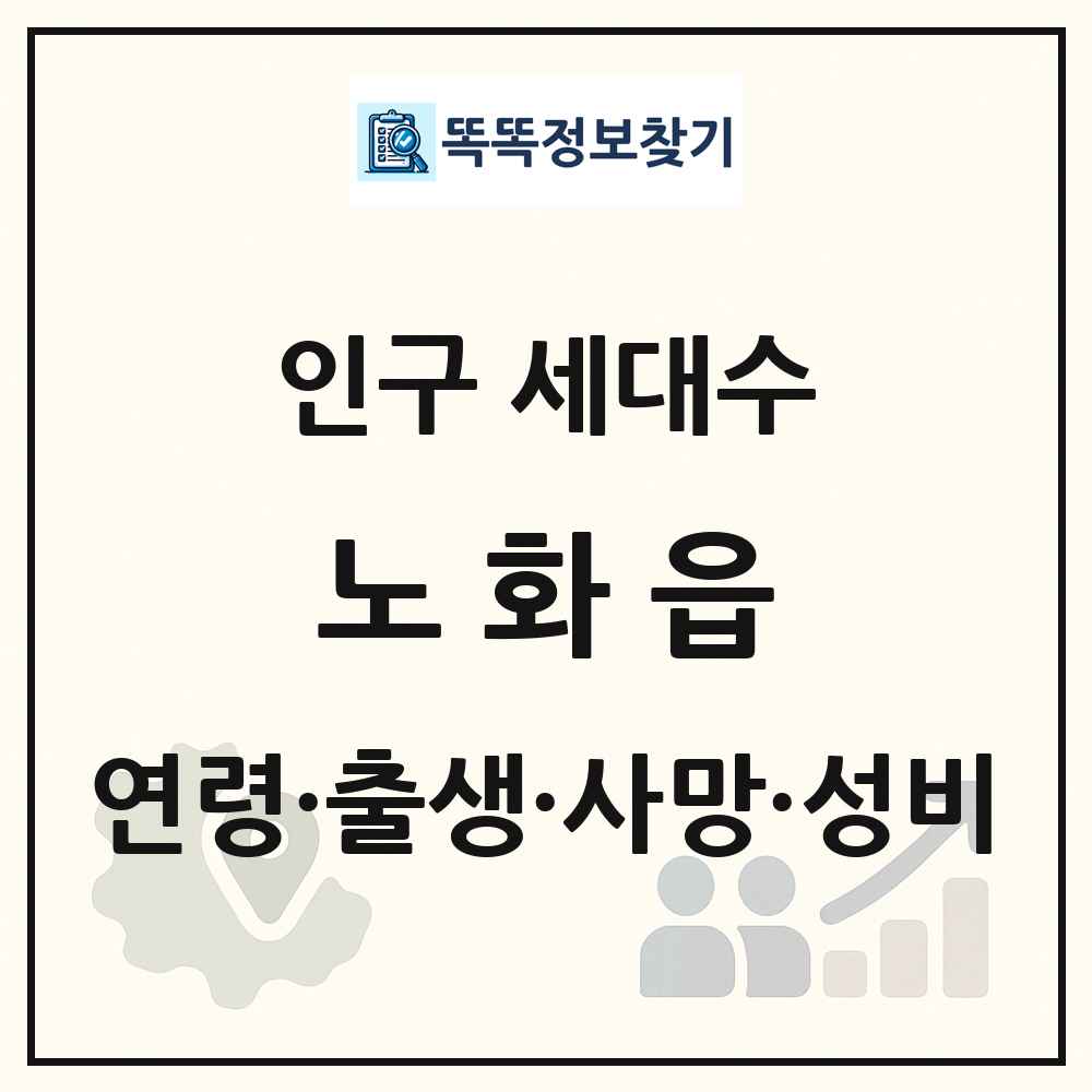 노화읍 인구 통계