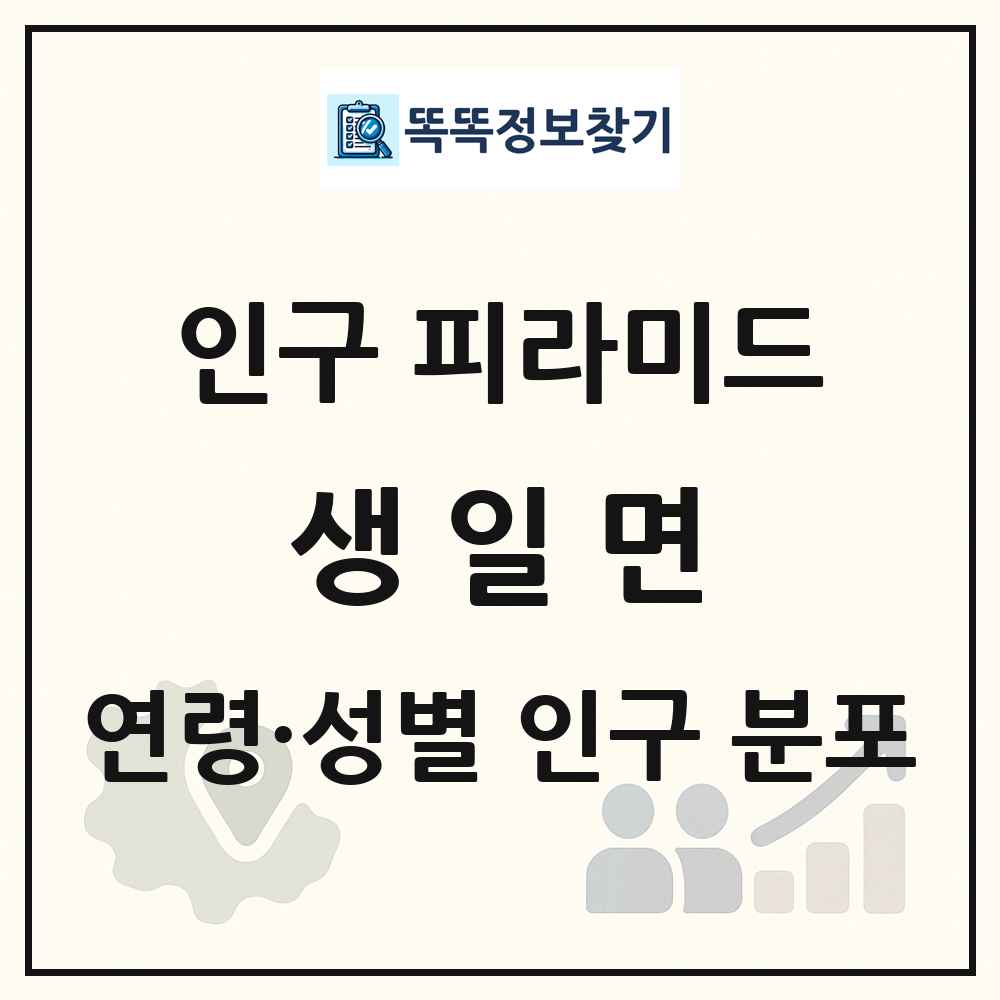 생일면 성·연령별 인구 피라미드