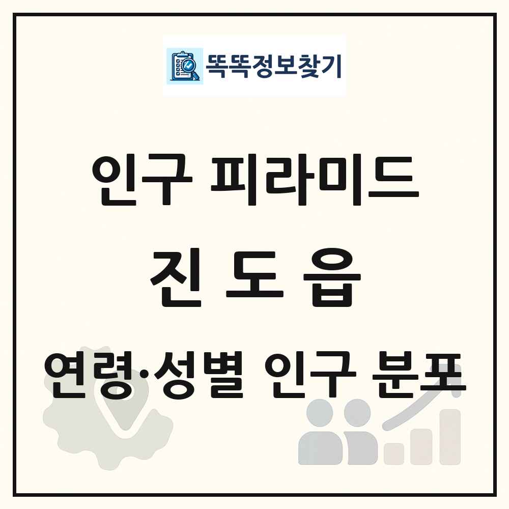 진도읍 성·연령별 인구 피라미드
