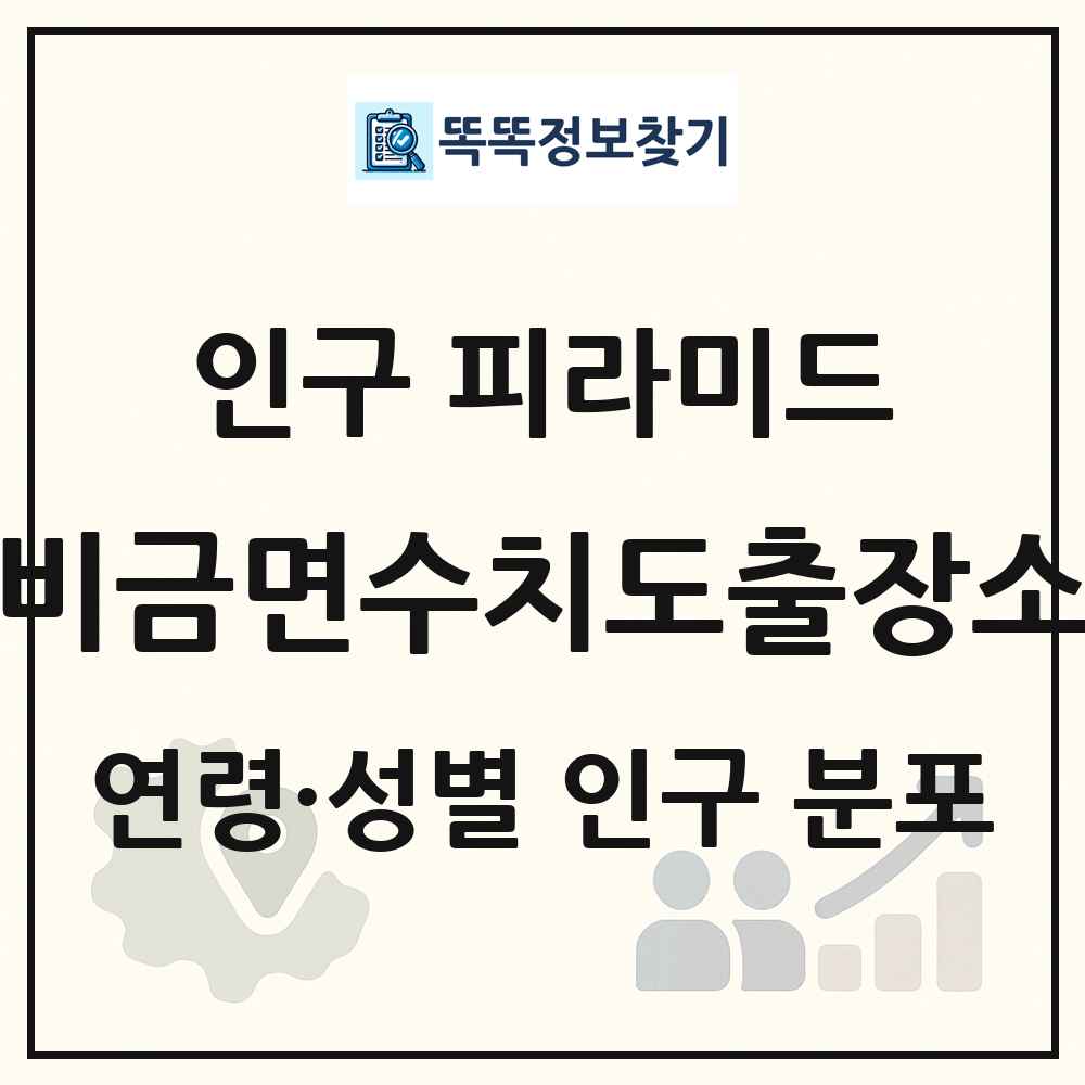비금면수치도출장소 성·연령별 인구 피라미드