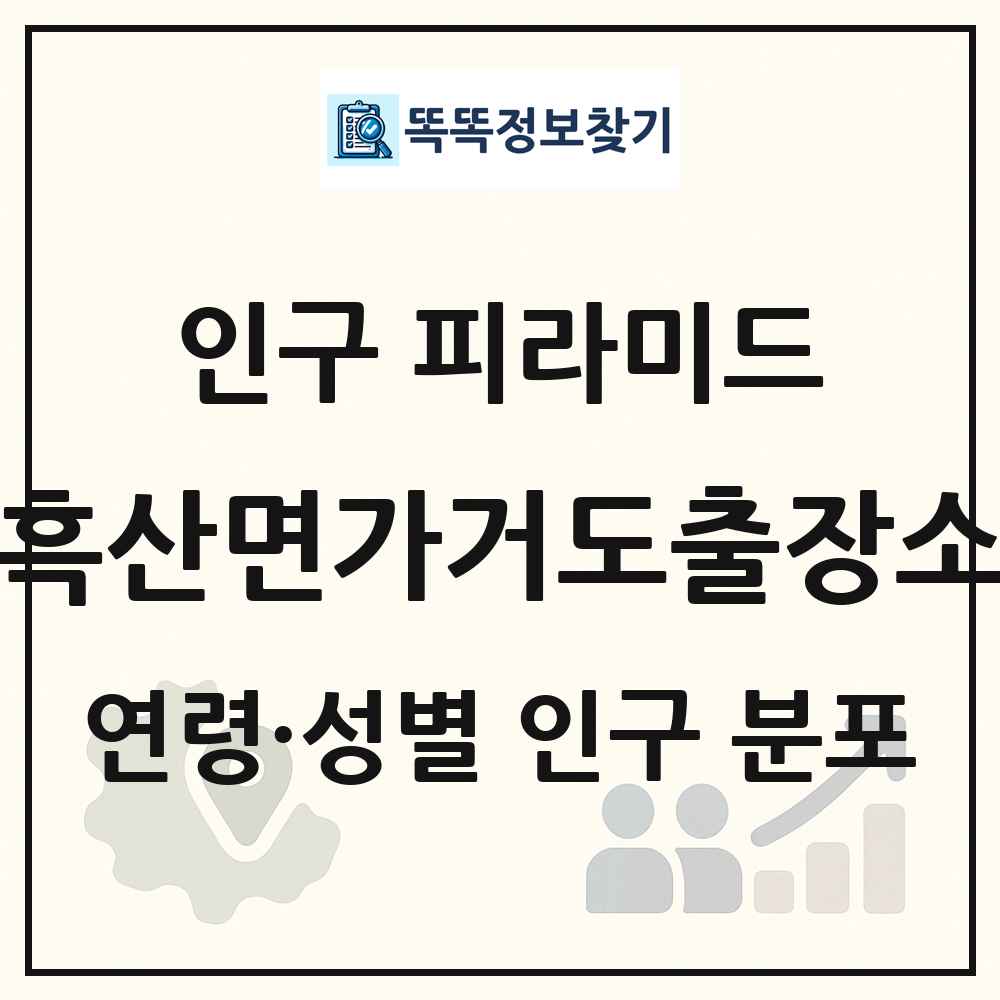 흑산면가거도출장소 성·연령별 인구 피라미드