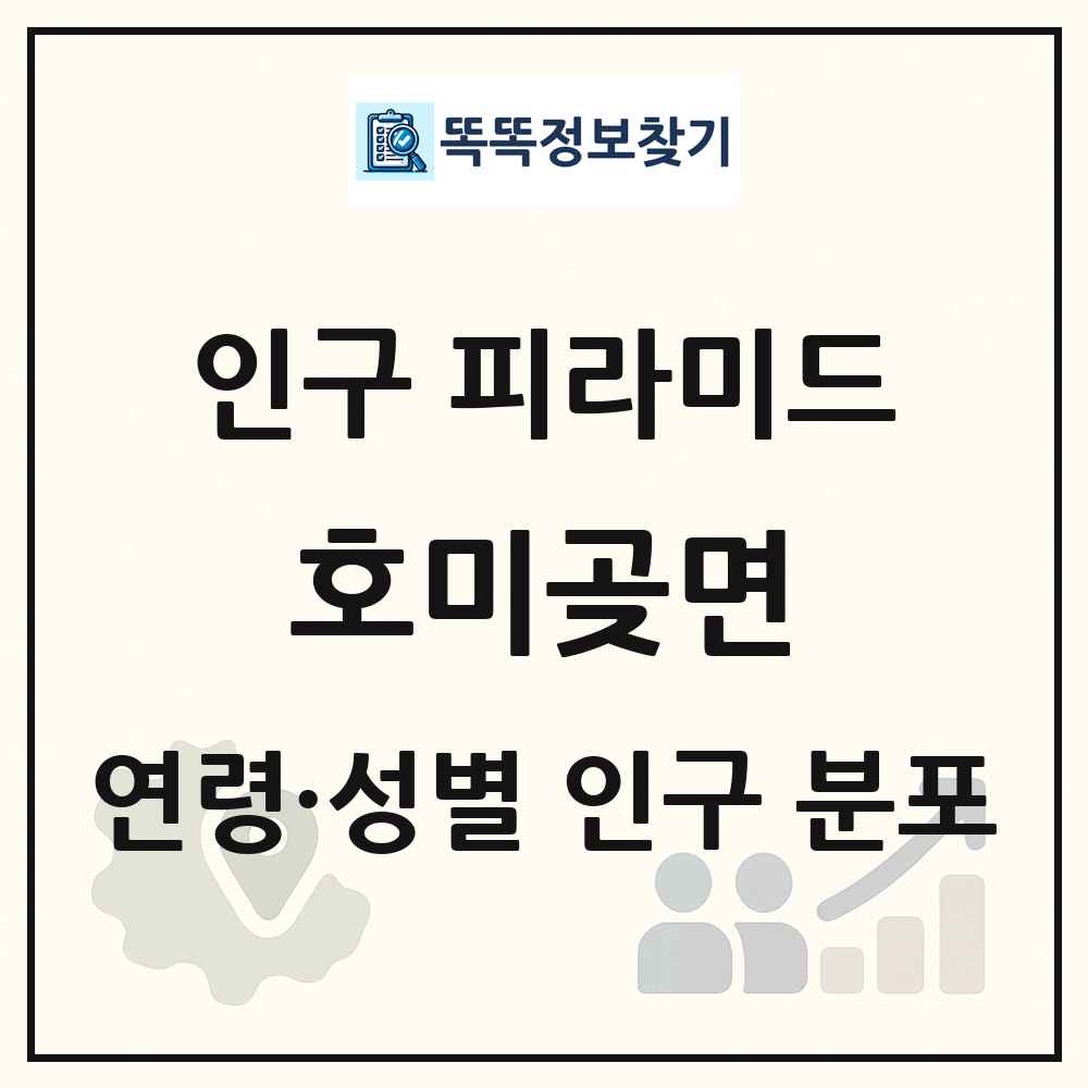 호미곶면 성·연령별 인구 피라미드