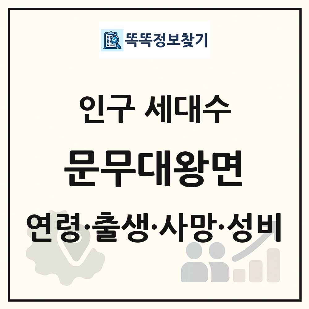 문무대왕면 인구 통계