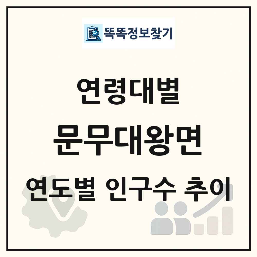 문무대왕면 생애주기별 인구 상세 정보