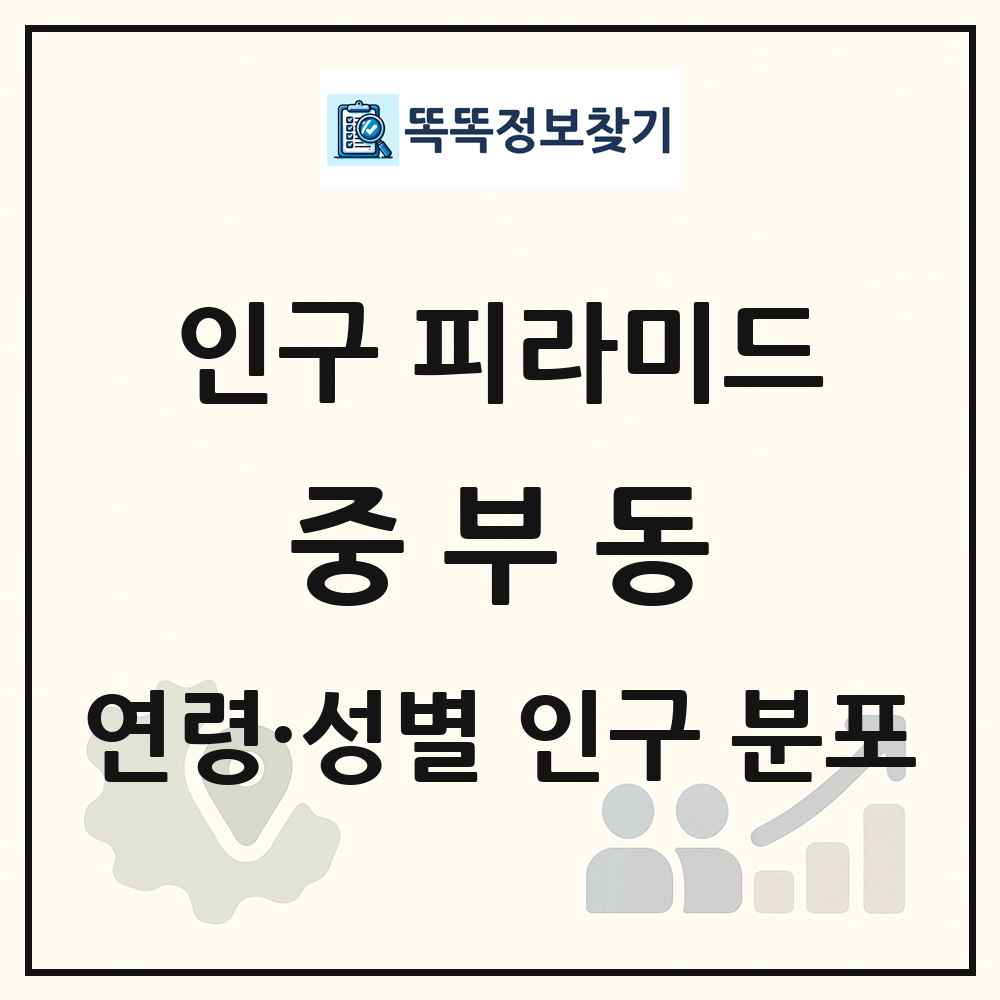 중부동 성·연령별 인구 피라미드