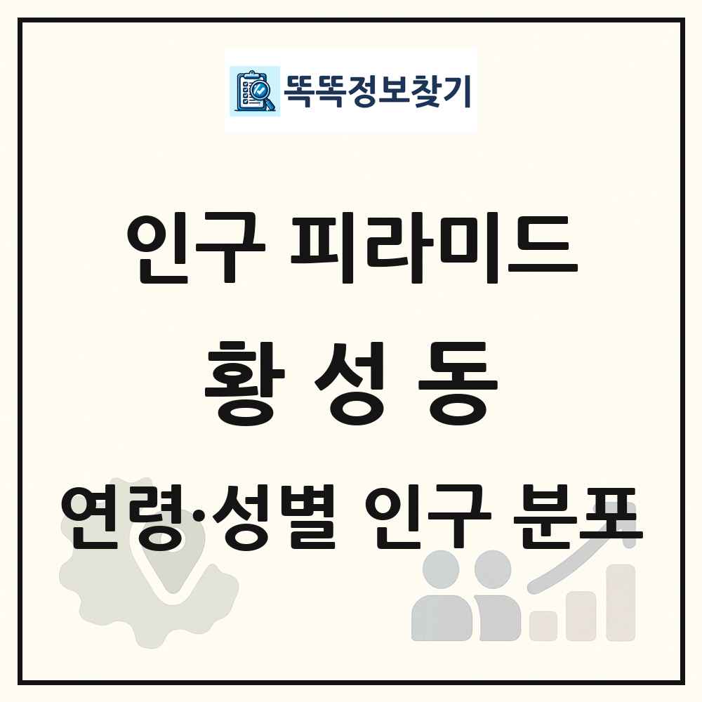 황성동 성·연령별 인구 피라미드