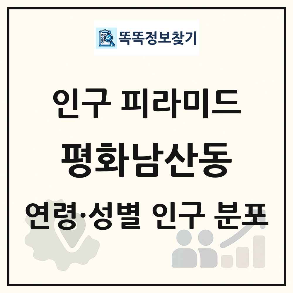 평화남산동 성·연령별 인구 피라미드