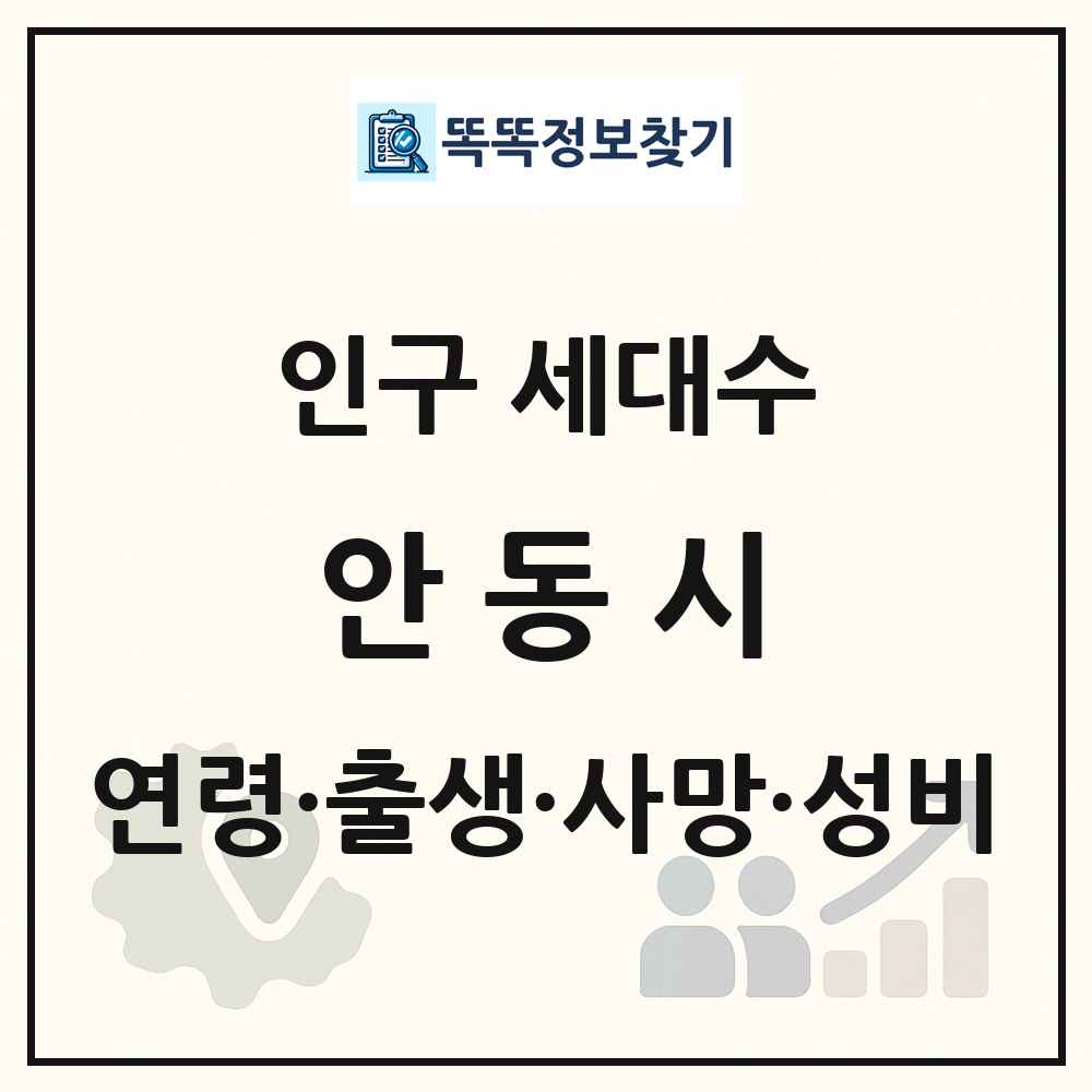 안동시 인구 통계