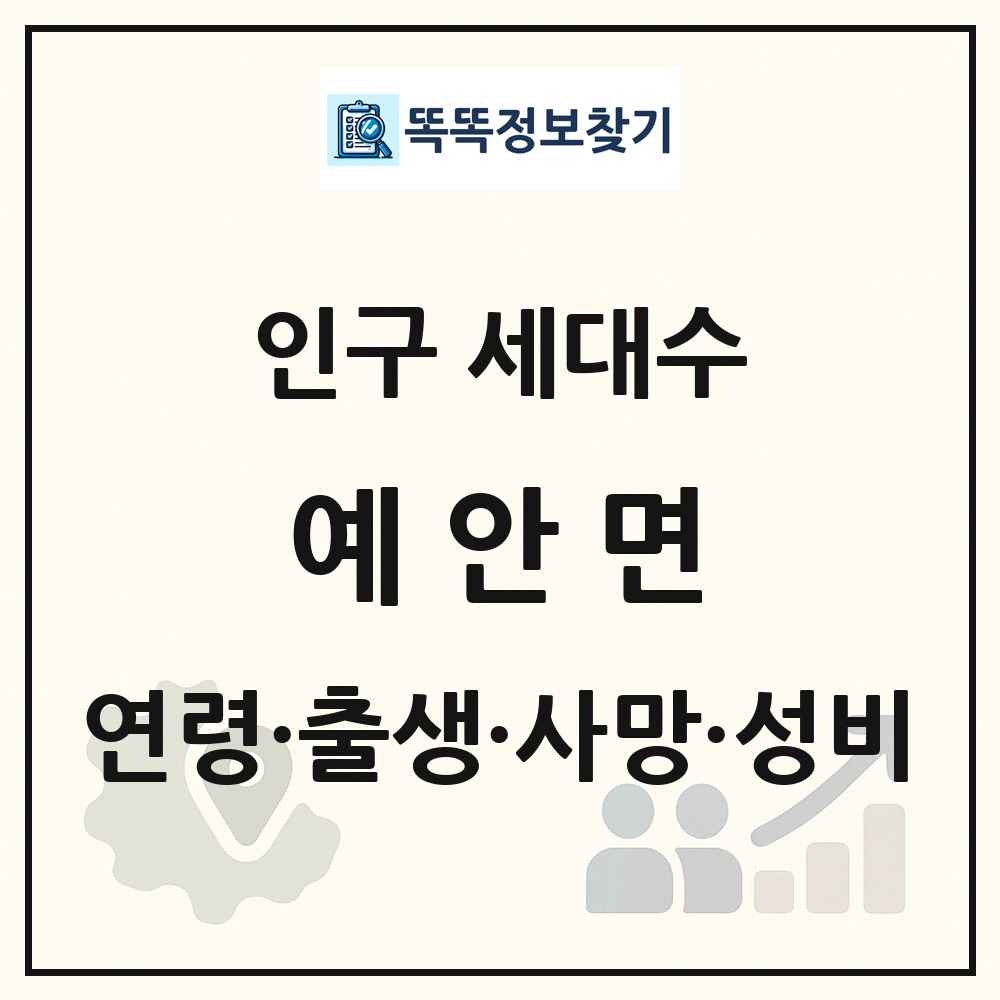 예안면 인구 통계