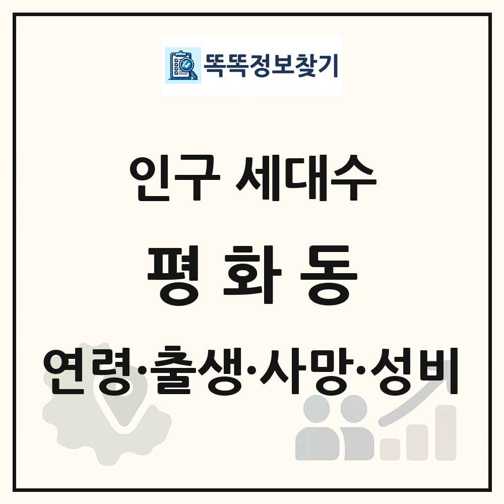 평화동 인구 통계