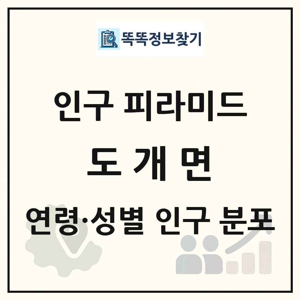 도개면 성·연령별 인구 피라미드