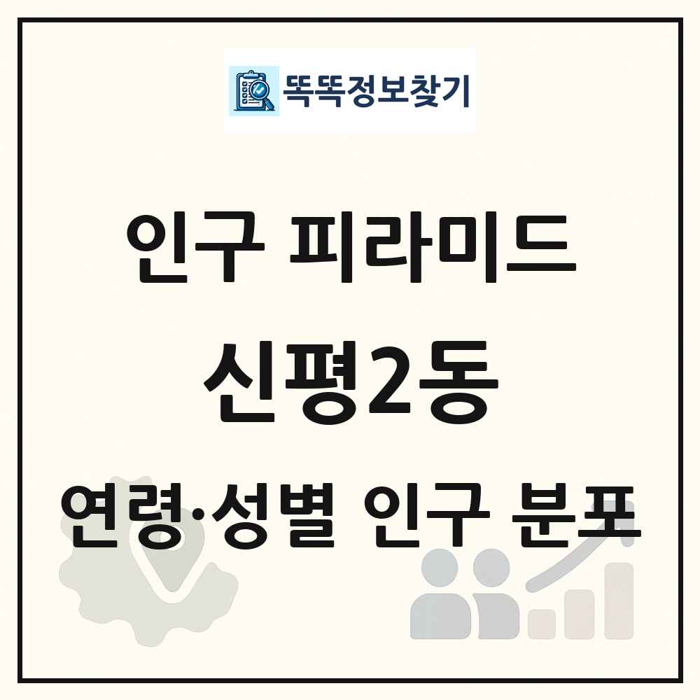 신평2동 성·연령별 인구 피라미드