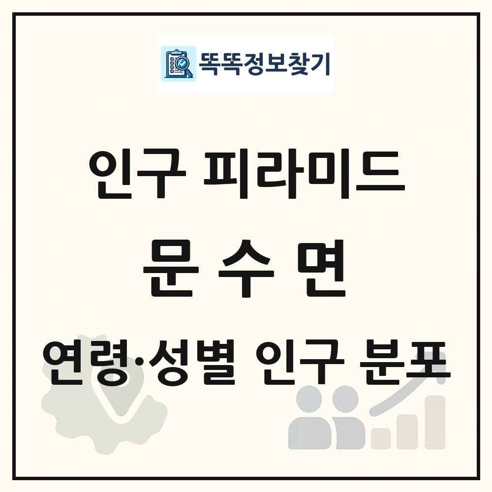 문수면 성·연령별 인구 피라미드