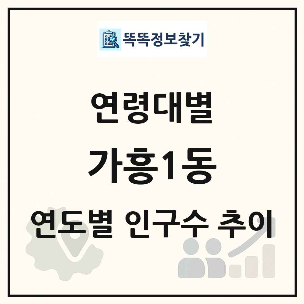 가흥1동 생애주기별 인구 상세 정보
