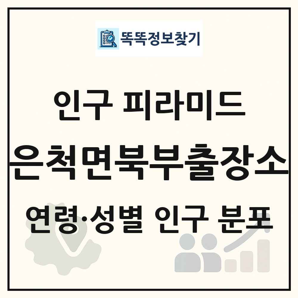 은척면북부출장소 성·연령별 인구 피라미드