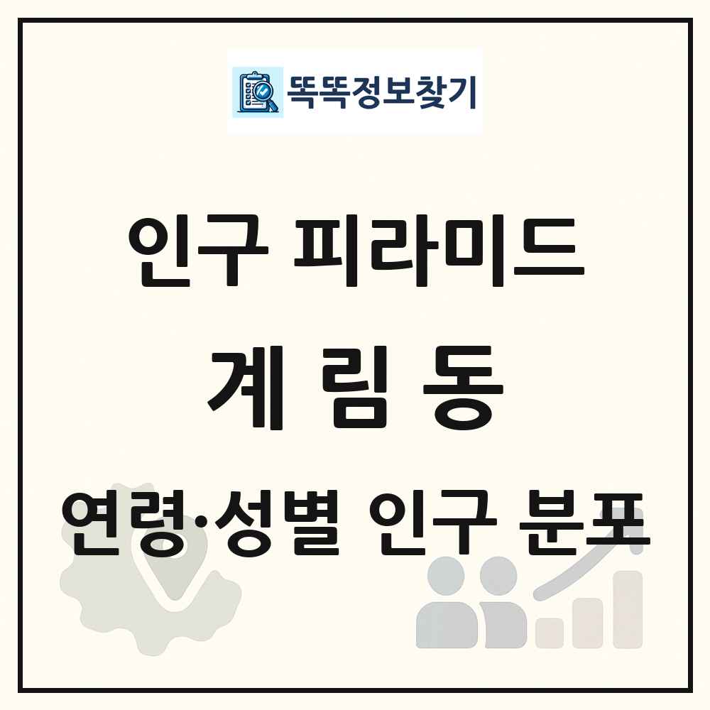 계림동 성·연령별 인구 피라미드