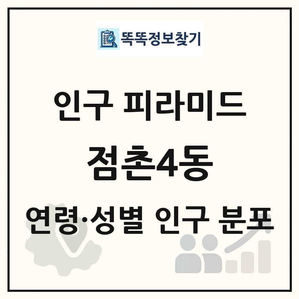 점촌4동 성·연령별 인구 피라미드