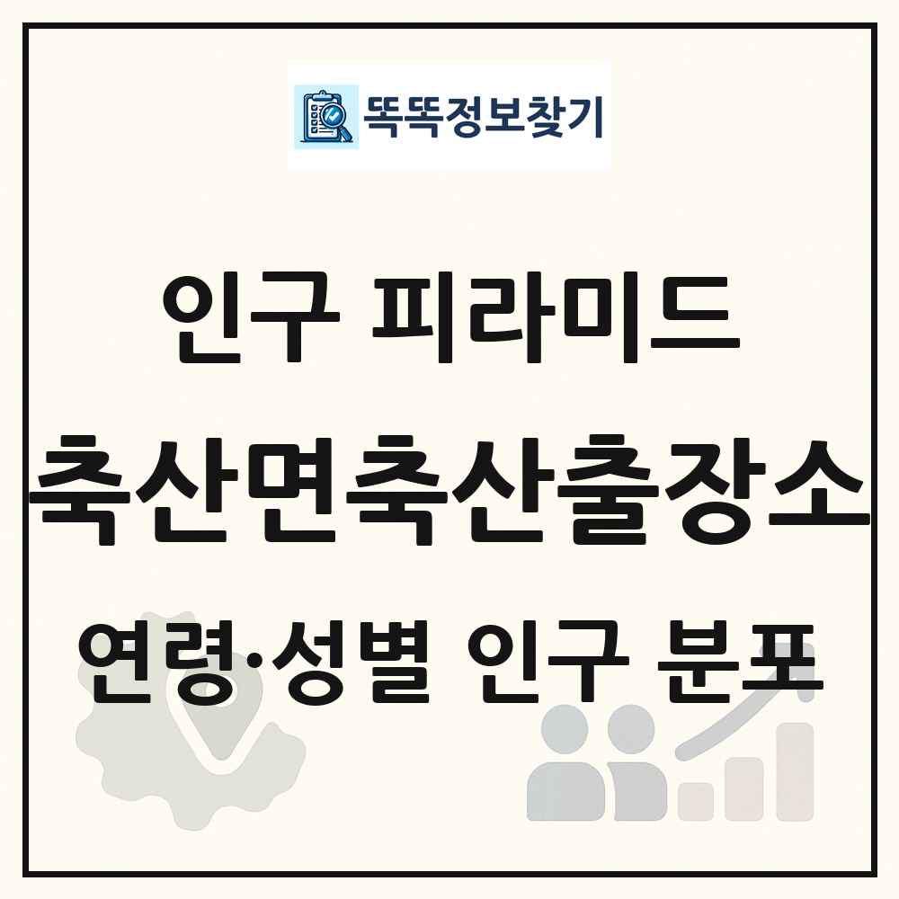 축산면축산출장소 성·연령별 인구 피라미드