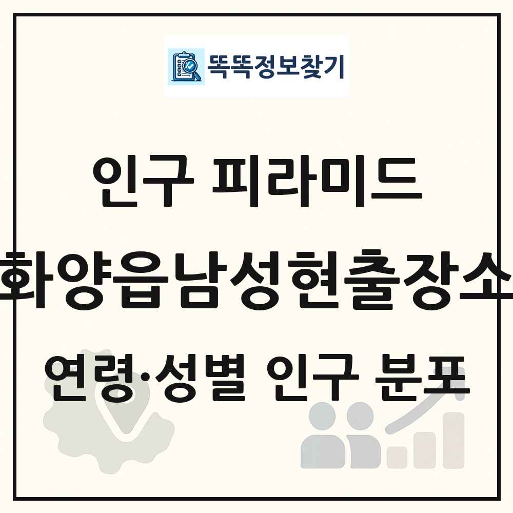 화양읍남성현출장소 성·연령별 인구 피라미드