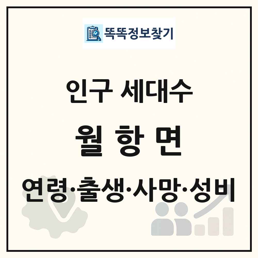 월항면 인구 통계