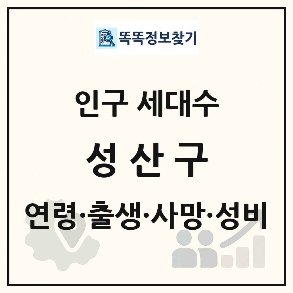 성산구 인구 통계