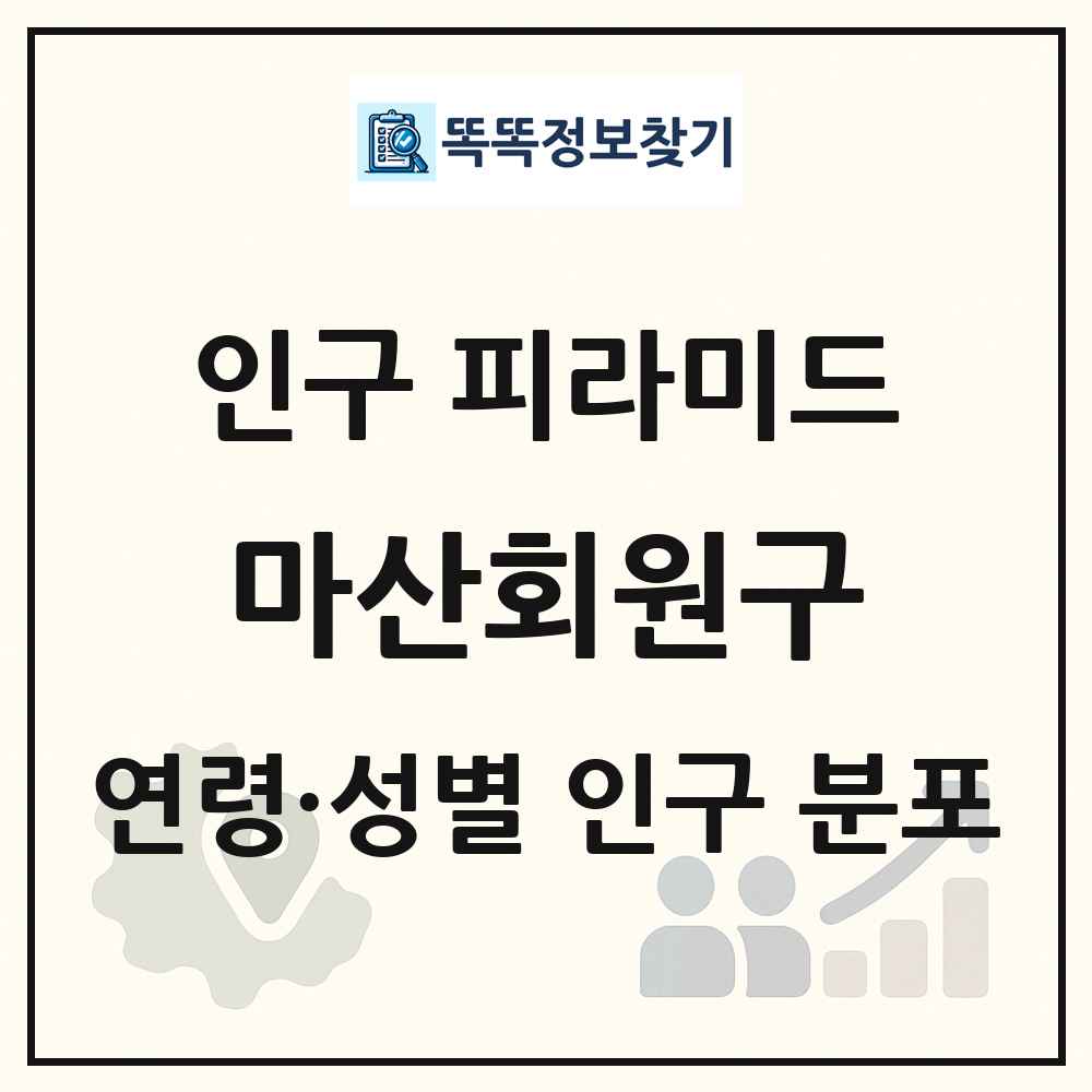 마산회원구 성·연령별 인구 피라미드
