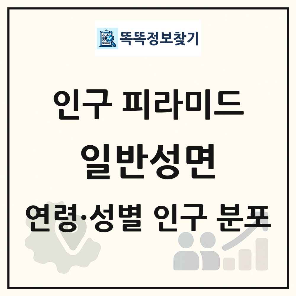 일반성면 성·연령별 인구 피라미드