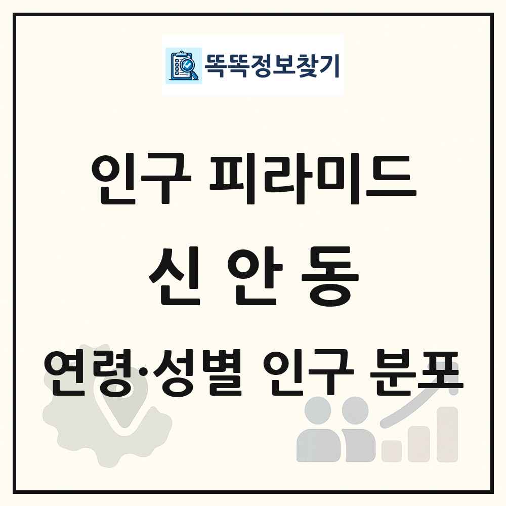 신안동 성·연령별 인구 피라미드
