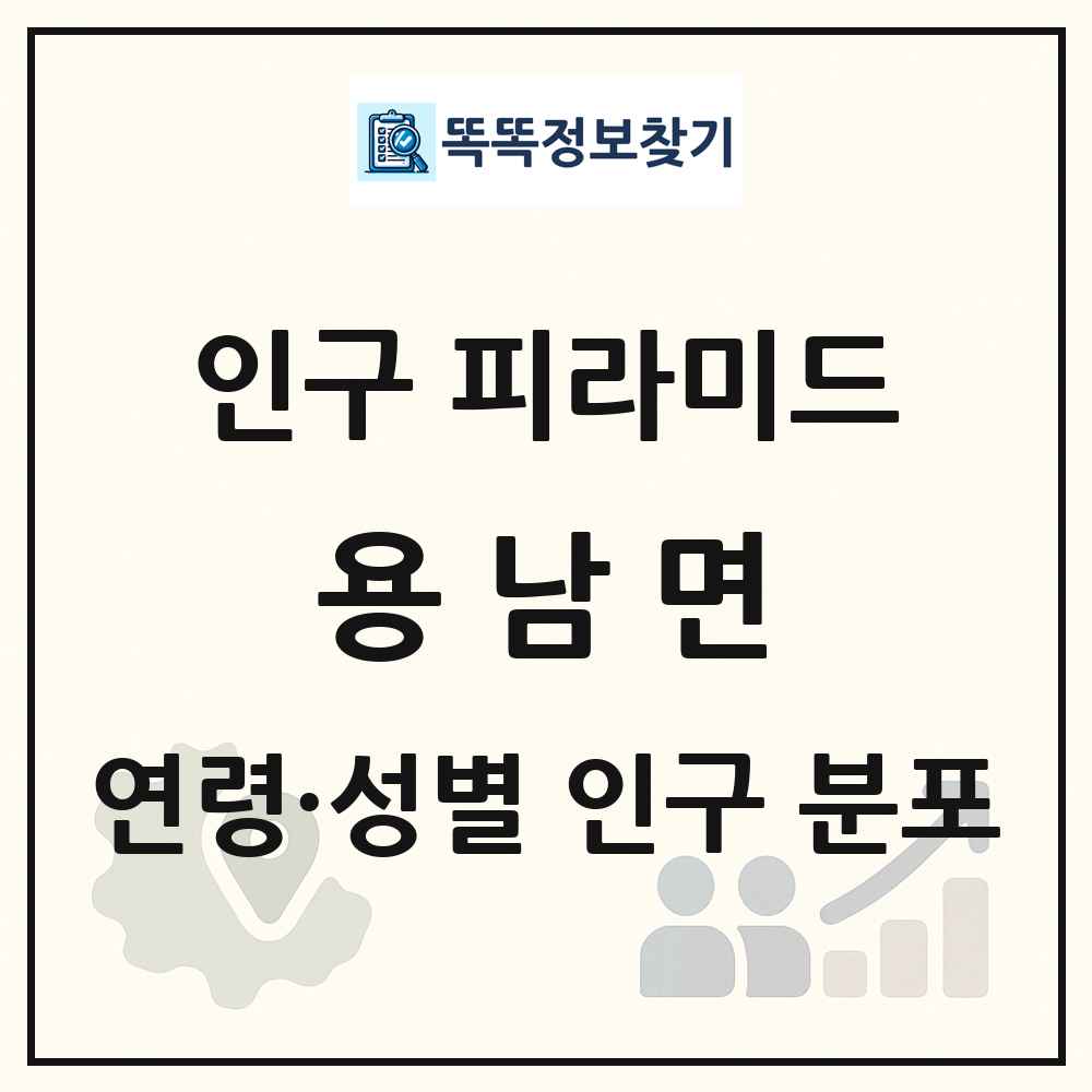 용남면 성·연령별 인구 피라미드