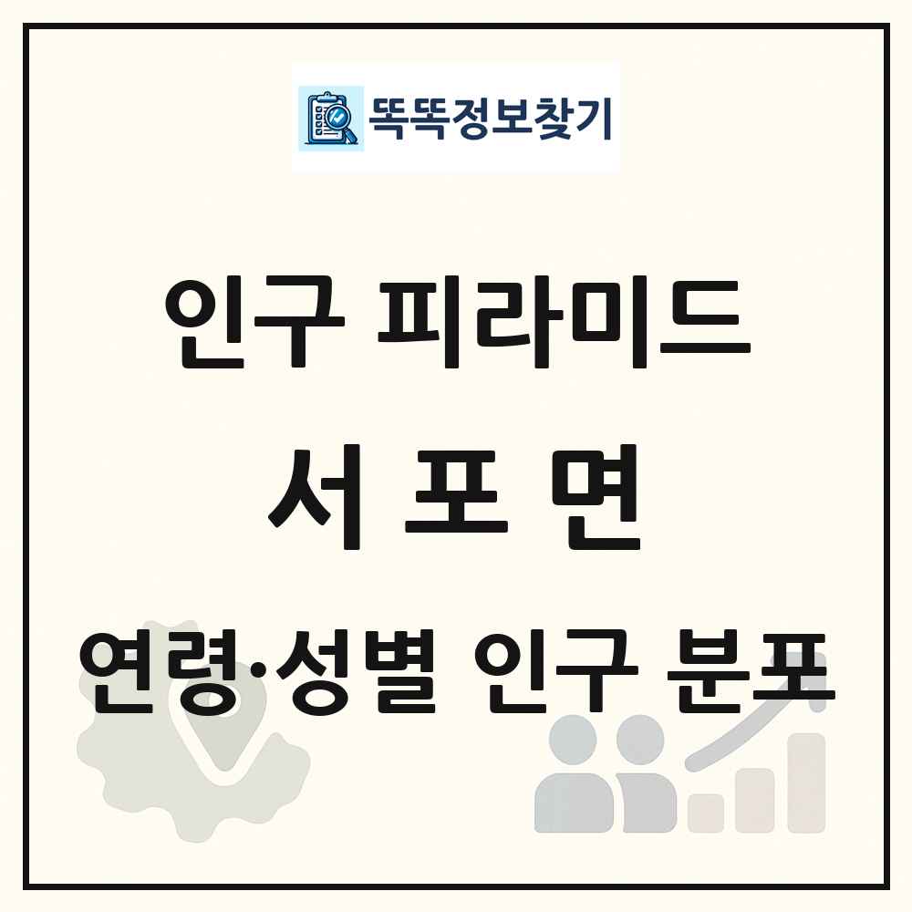 서포면 성·연령별 인구 피라미드