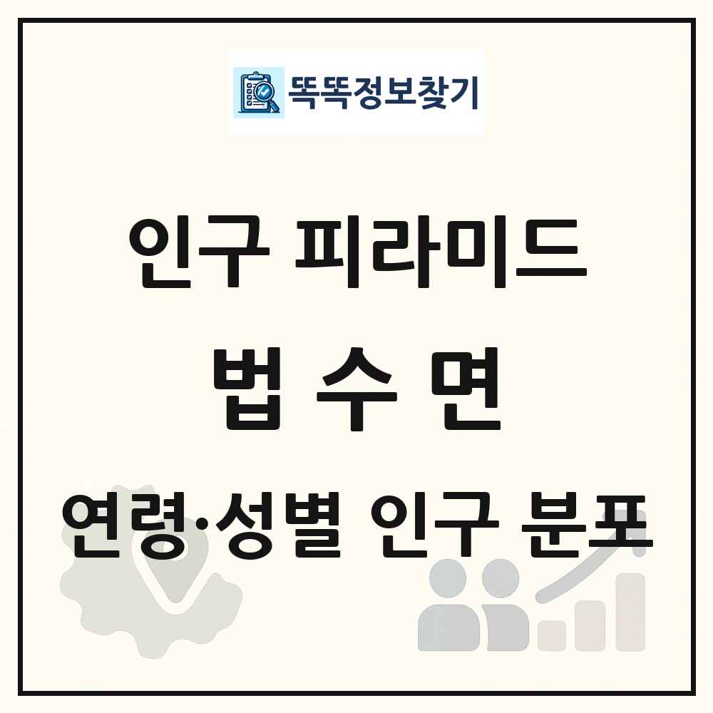 법수면 성·연령별 인구 피라미드