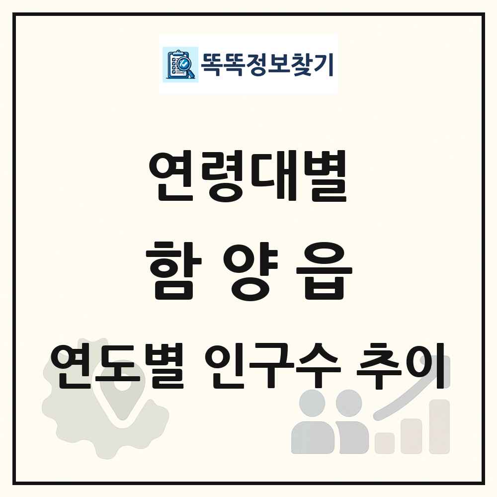 함양읍 생애주기별 인구 상세 정보